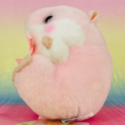 Coroham Coron The Hamster - Raspberry with Raspberry Ribbon - Small