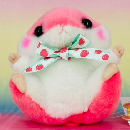 Coroham Coron The Hamster - Strawberry with Strawberry Ribbon - Small