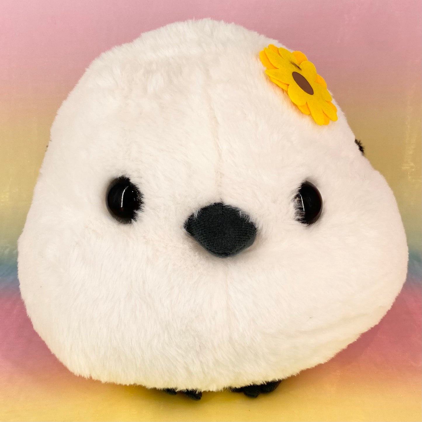 Fuku Fuku The Bird - White with Head Sunflower - Medium