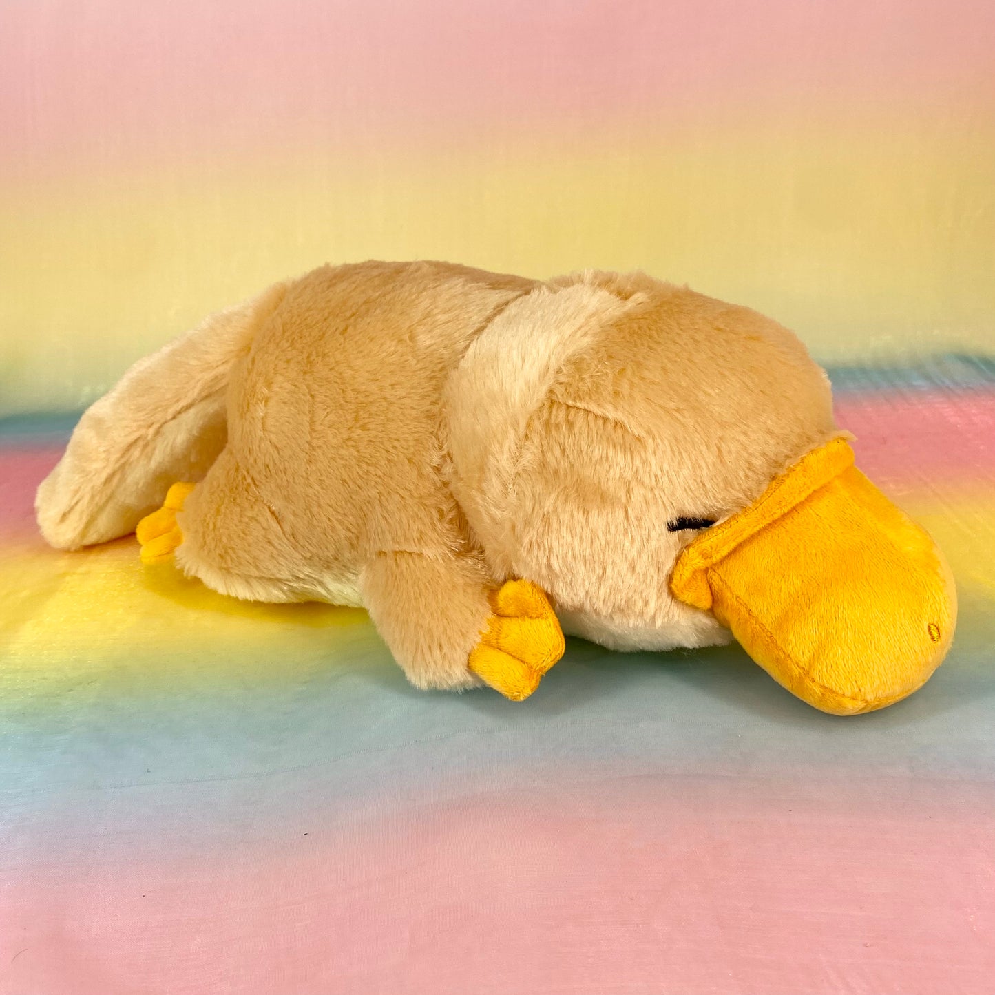 Kamonohashi Denaito The Platypus - Tan with Yellow Beak - Medium