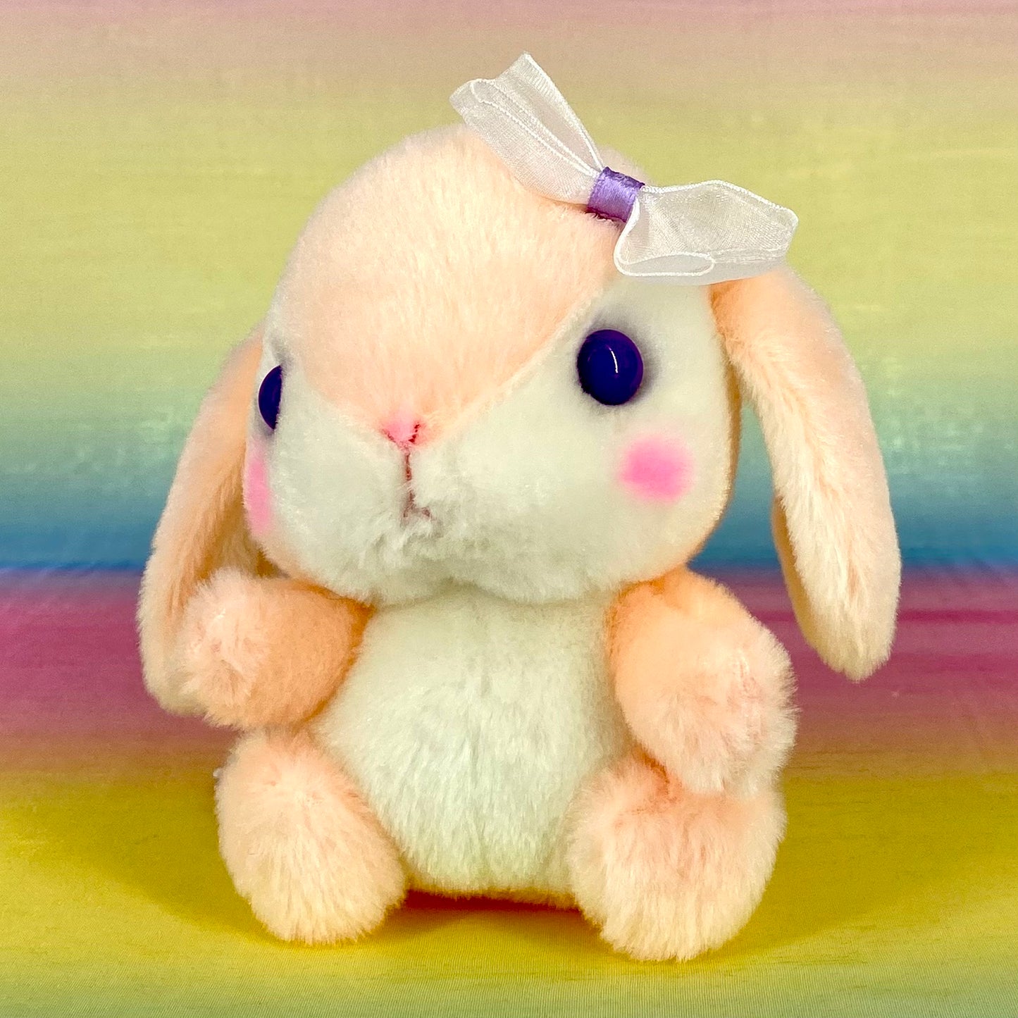 Poteusa Loppy The Rabbit - Peach with Bow - Small