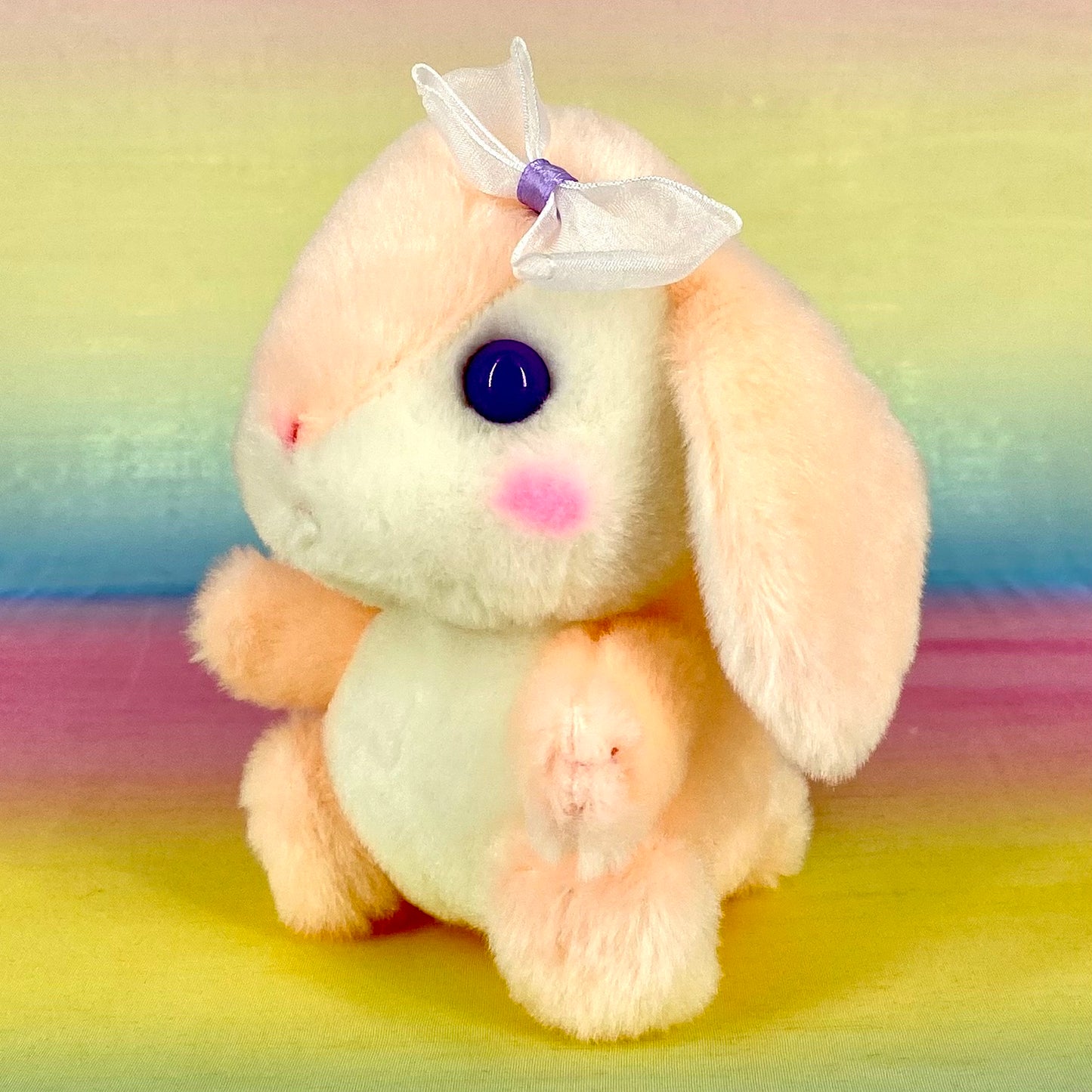 Poteusa Loppy The Rabbit - Peach with Bow - Small