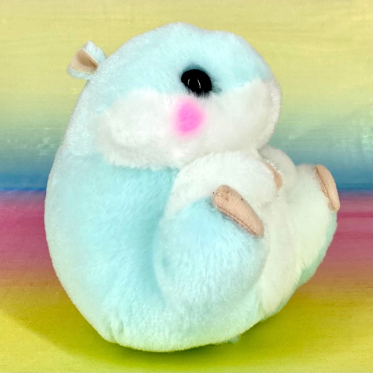 Coroham Coron The Hamster - Pale Blue with Rosy Cheeks - Small