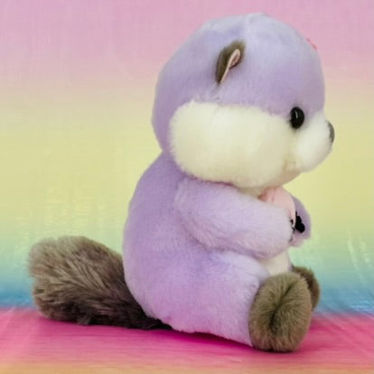 Uki Uki Rakko Kirakira The Sea Otter - Lilac with Sea Shell - Small