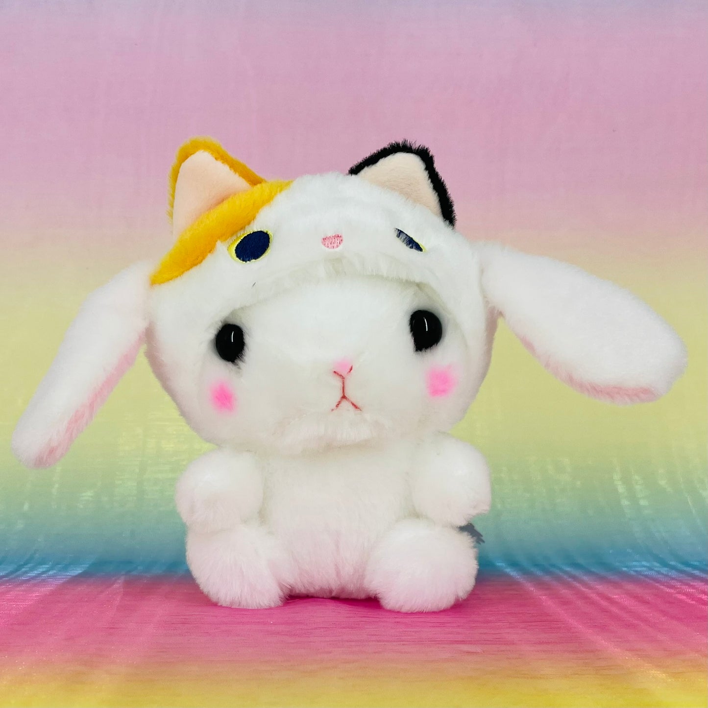 Loppy Yurugurumi The Rabbit - Wearing Calico Cat Onsie - Small