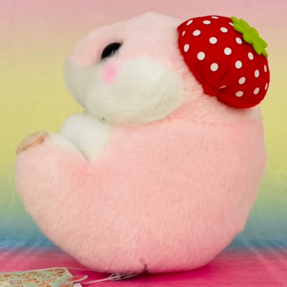 Coron The Hamster - Pink with Strawberry on Head - Small