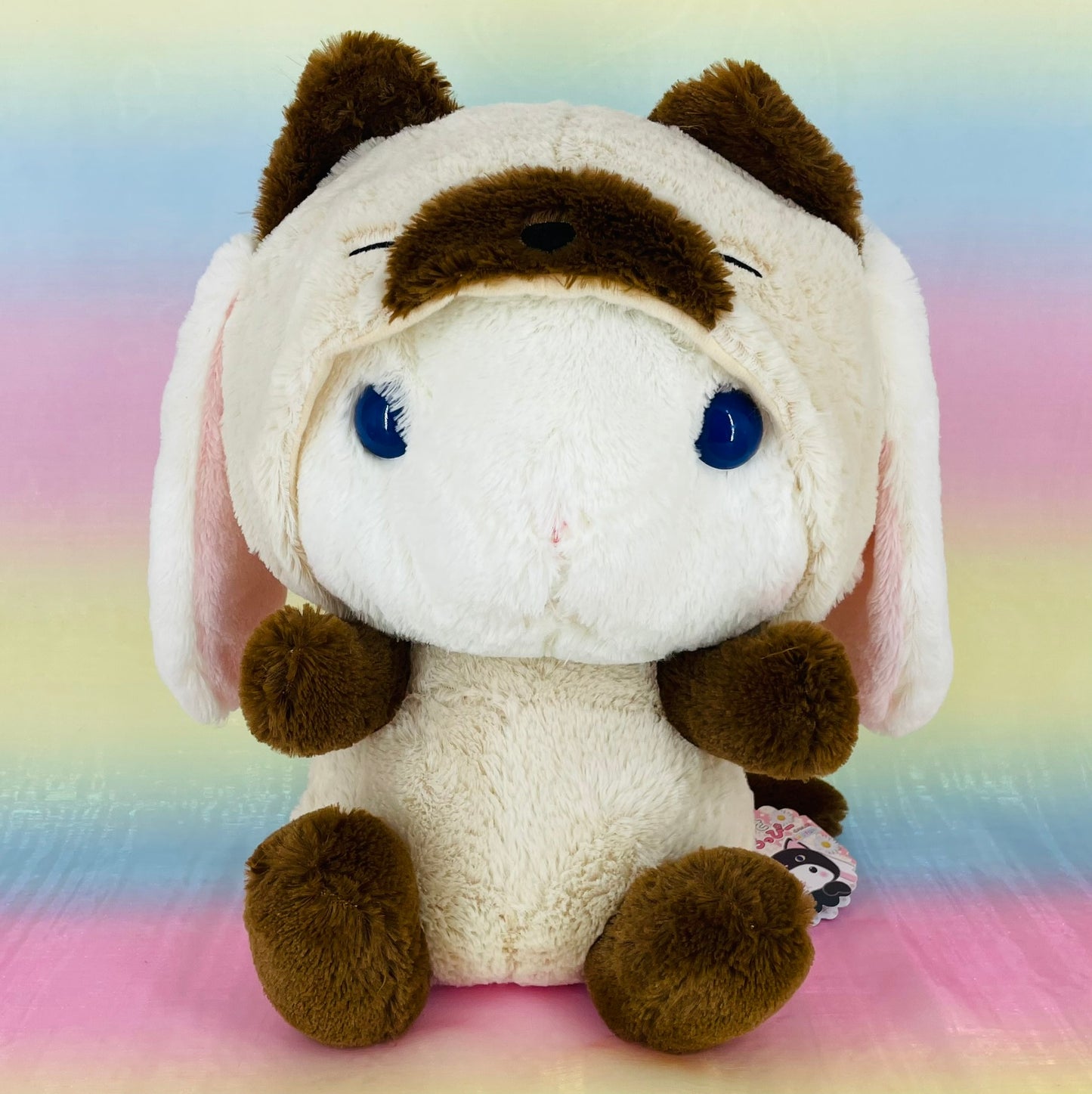 Loppy Yurugurumi The Rabbit - Wearing Fawn Cat Onsie - Large