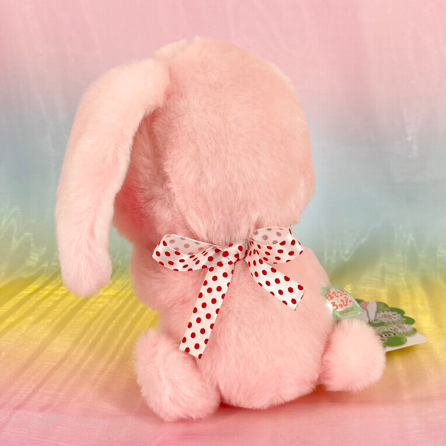 Loppy The Rabbit - Pink Holding Ear - Small