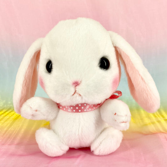 Loppy The Rabbit - White with Ribbon - Small