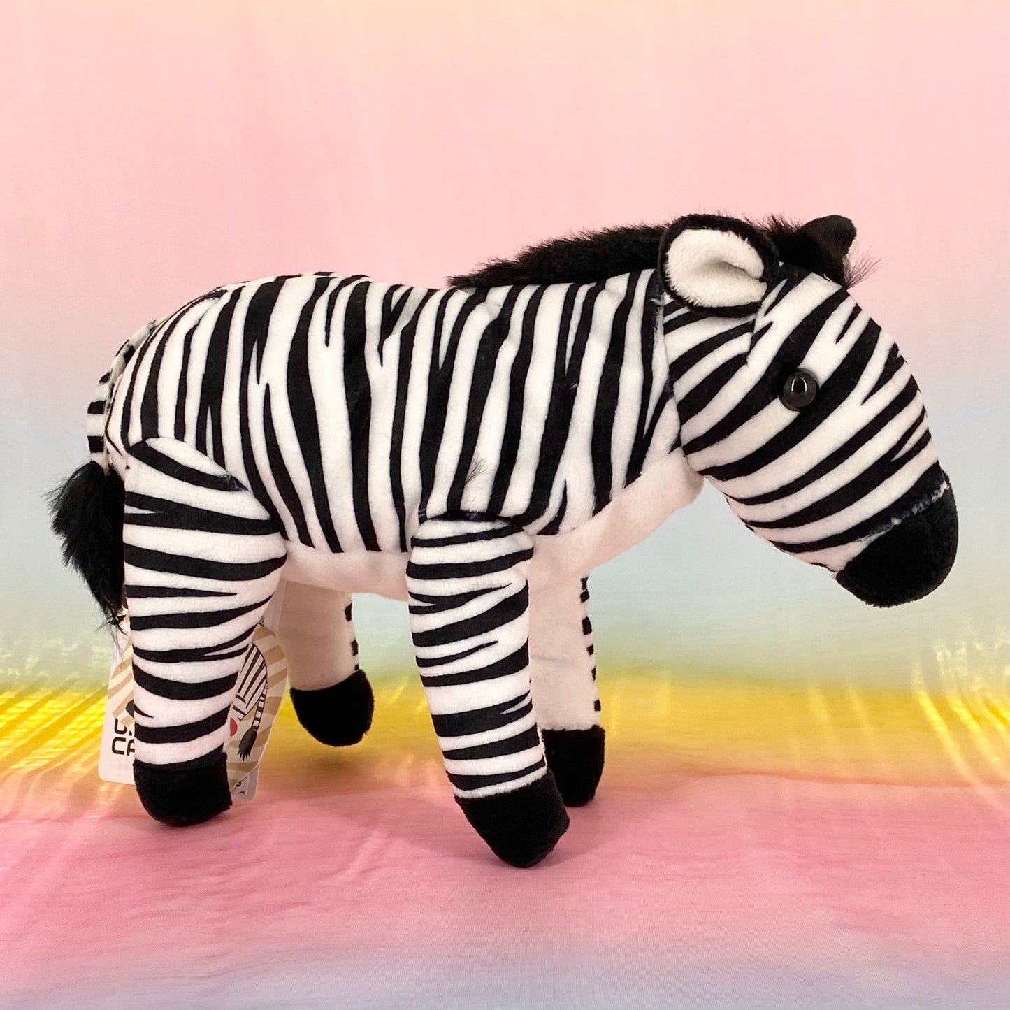 Shimauma The Zebra - White with Black Stripes - Small