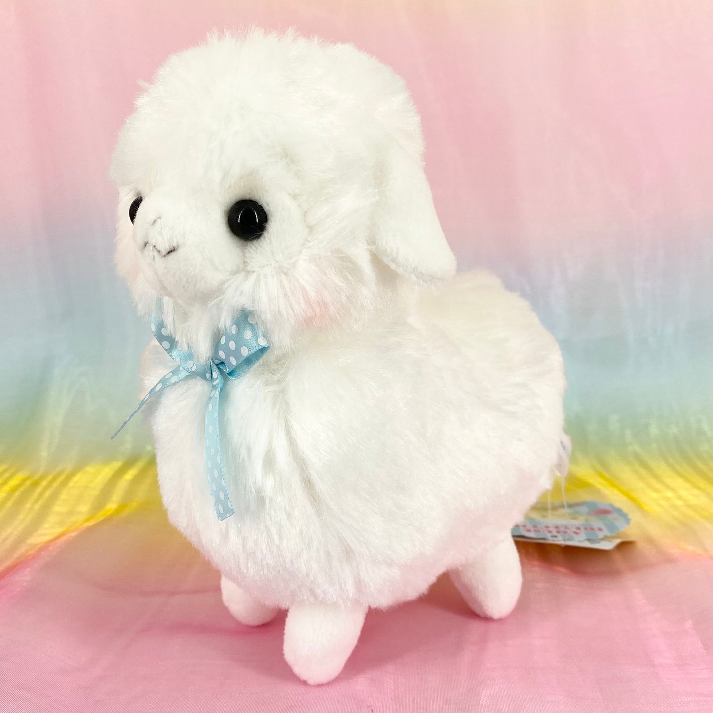 Alpacasso The Alpaca - White with Rosy Cheeks - Small