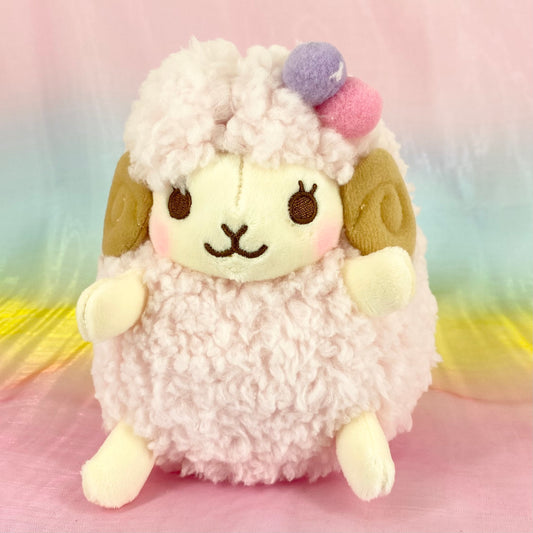 Wooly The Sheep - Pink with Pompoms - Small