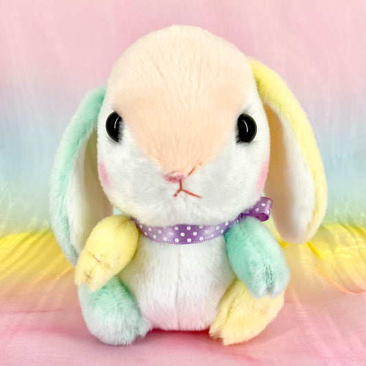 Loppy The Rabbit - Rainbow with Ribbon - Small