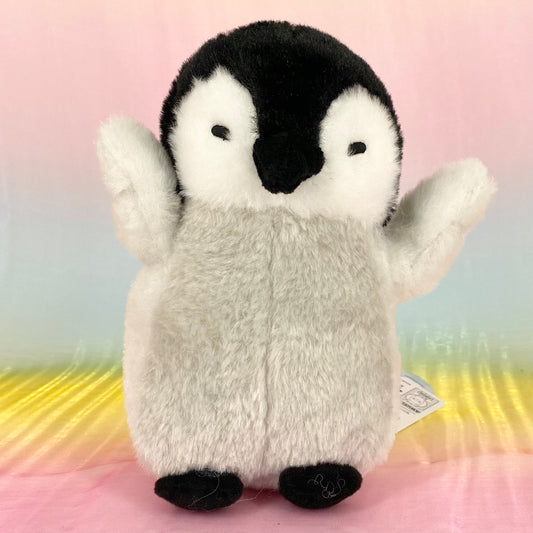 Tanoshi Tudoi Penguin Island - Grey Penguin with Arms Up - Small